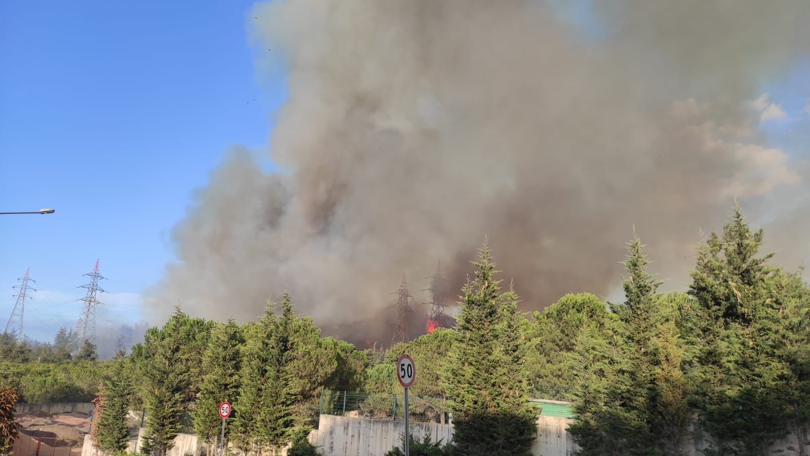 Fotoğraflarla Bursa Kestel’de orman yangını