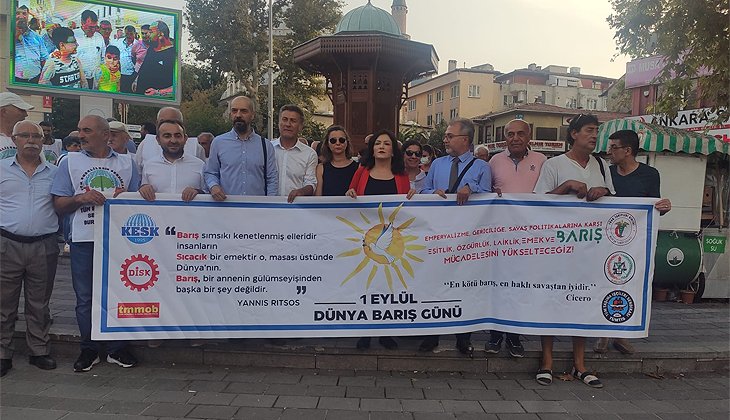 Bursa’da ‘Dünya Barış Günü’ yürüyüşü