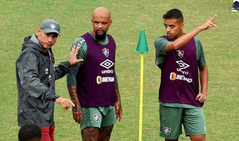 Felipe Melo oğluyla A Takım antrenmanına çıktı