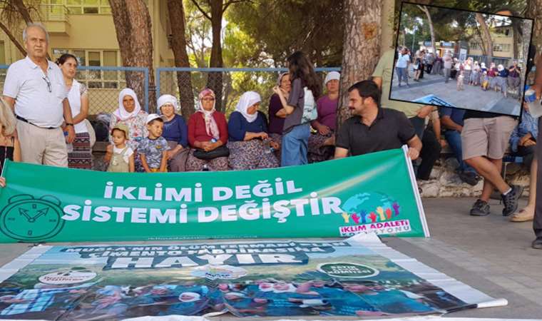 Köylülerden çimento fabrikasına karşı nöbet