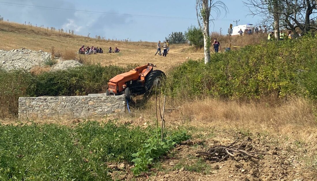 Bursa’da kullandığı traktör sonu oldu