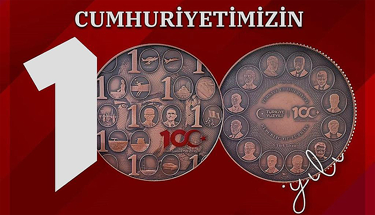 Cumhuriyet’in 100. yılına özel hatıra para basıldı