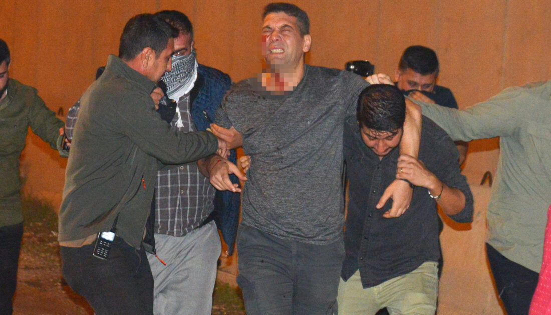 İsrail protestosu sırasında arbede