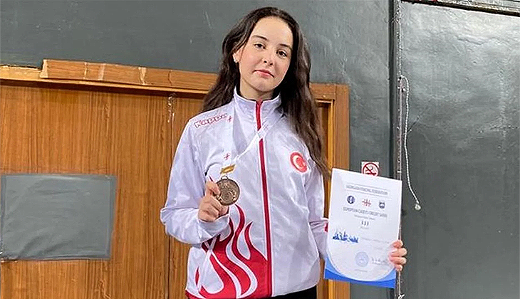 Zehra Nehir Cihan, Gürcistan’da bronz madalya kazandı