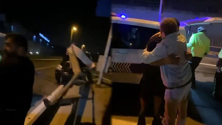 Bursalı ünlü oyuncu alkollü kaza yaptı!