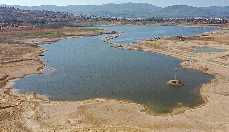 Bodrum’a su sağlayan barajlarda su bitti