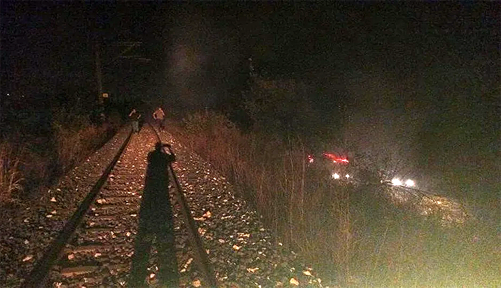 Yangın tren yoluna sıçradı: Uluslararası lojistik tren seferi durdu