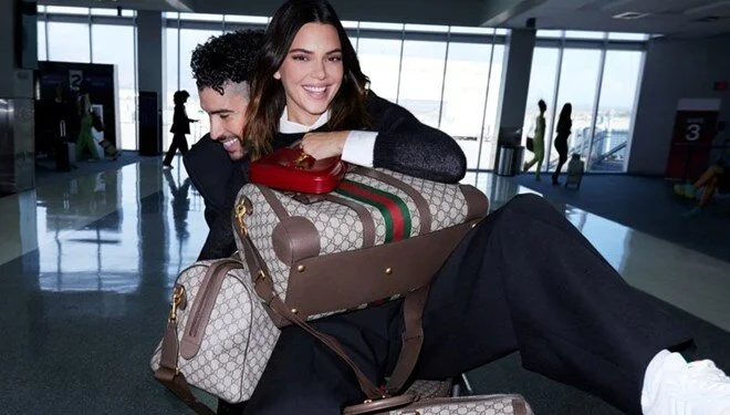 Kendall Jenner ve Bad Bunny çifti Gucci’nin tanıtım yüzü oldu