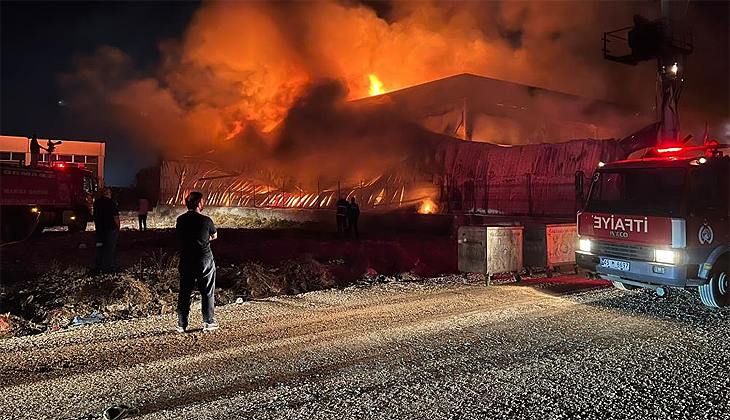 Manisa’daki fabrika yangını kontrol altına alındı