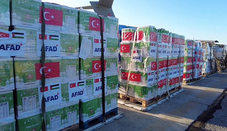 MSB: Gazze için hazırlanan yardımlar Mısır’a ulaştı