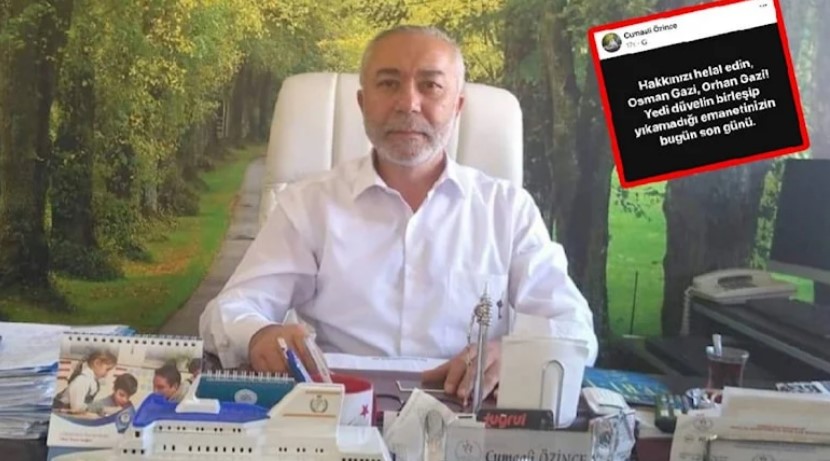 Cumhuriyeti hedef alan ilçe müdürü, açığa alındı