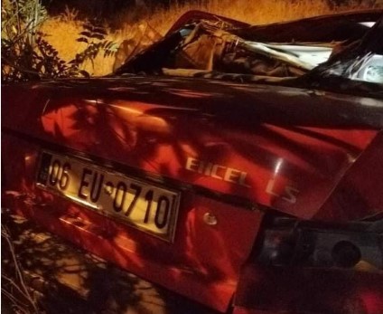 Kontrolden çıkan araç boş araziye uçtu: 1 ölü, 2 yaralı