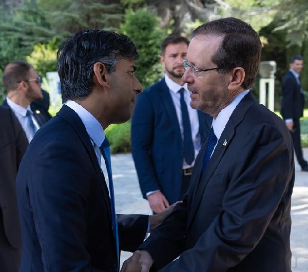 İngiltere Başbakanı Sunak, Hertzog ile görüştü İngiltere Başbakanı Sunak, Hertzog ile görüştü
