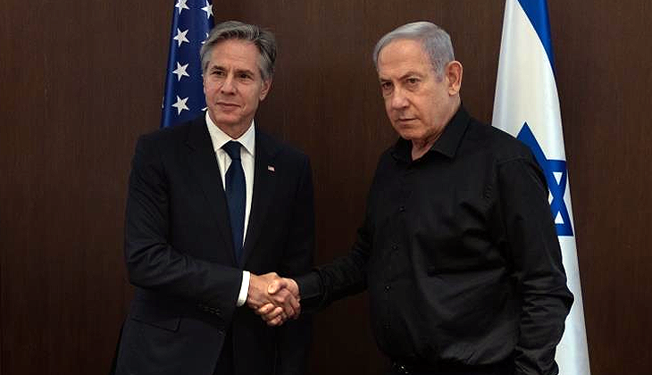 Siren sesleri yükseldi: Netanyahu ve Blinken sığınağa indi