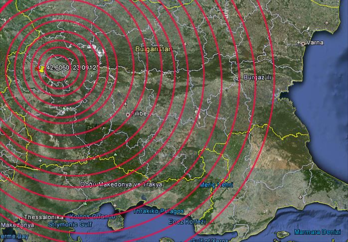 Bulgaristan’da deprem! Bulgaristan’da deprem!