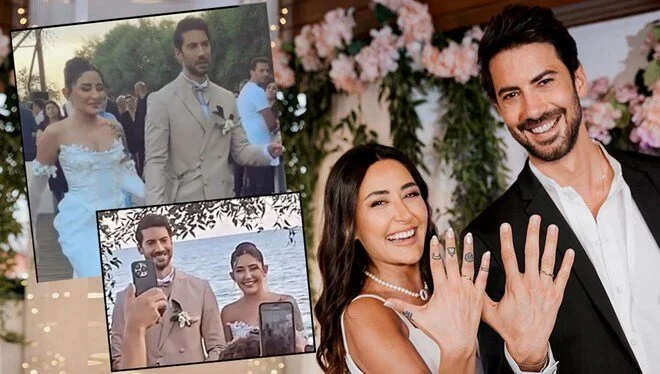 Melek Mosso ve Serkan Sağdıç evlendi