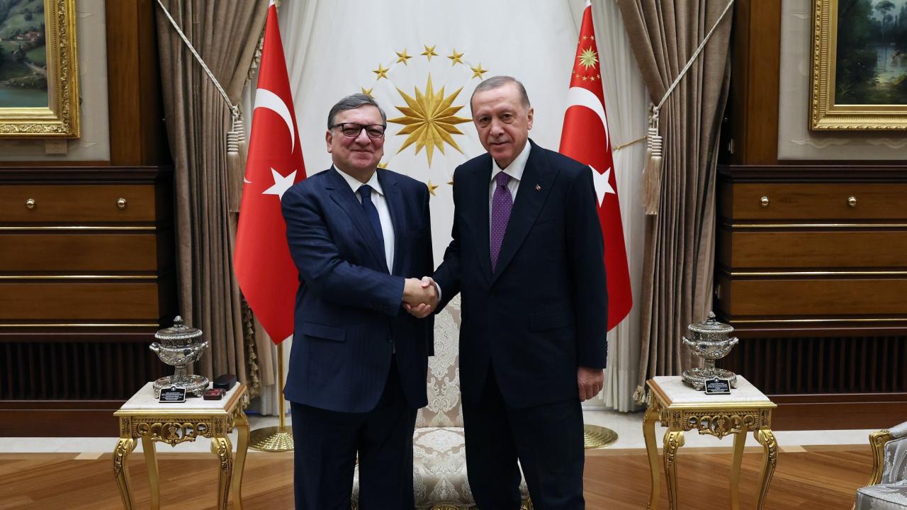 Erdoğan, eski AB Komisyonu Başkanı Barroso’yu kabul etti