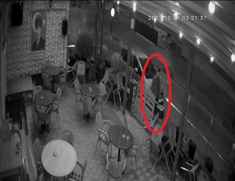 Bursa’da hırsızın rahatlığı dikkat çekti!