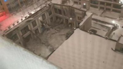 Çin’de spor salonunun çatısı çöktü: 3 ölü