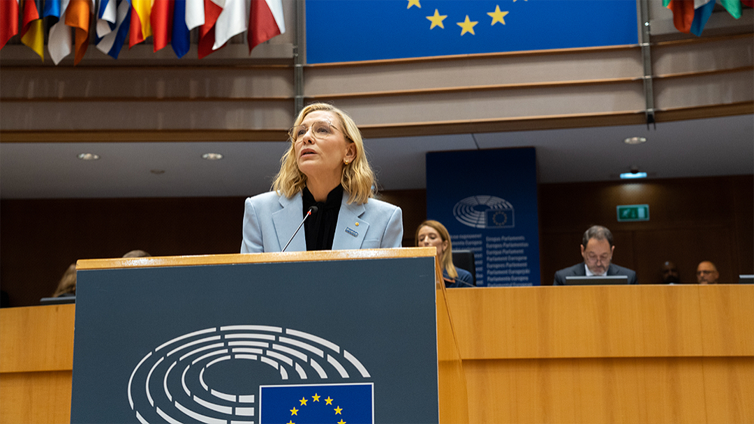 Cate Blanchett’ten Avrupa Parlamentosu’nda Gazze çağrısı