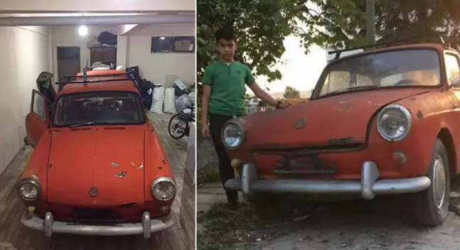 Komşusunun bahçesinde buldu, baştan yarattı!