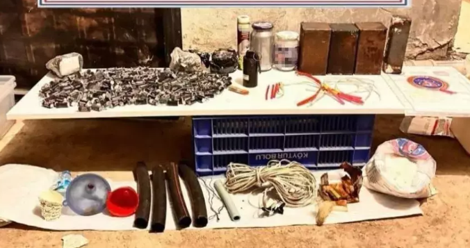 Evi patlayıcı madde imalathanesine çevirmişler