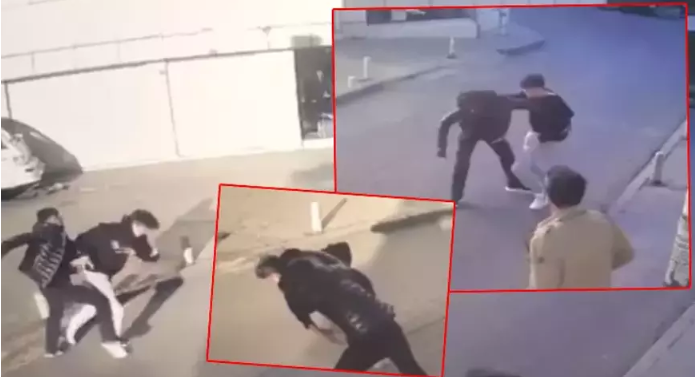 Sebepsiz yere arkadaşını başından bıçakladı