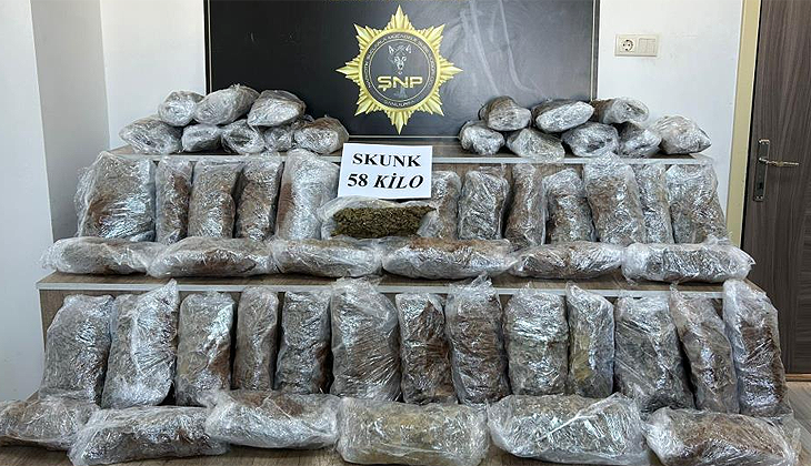 Yakıt tankerinde 58 kilogram uyuşturucu bulundu