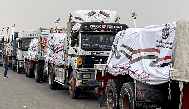 Mısır’dan Gazze’ye giren yardım TIR’ı sayısı 980’e ulaştı