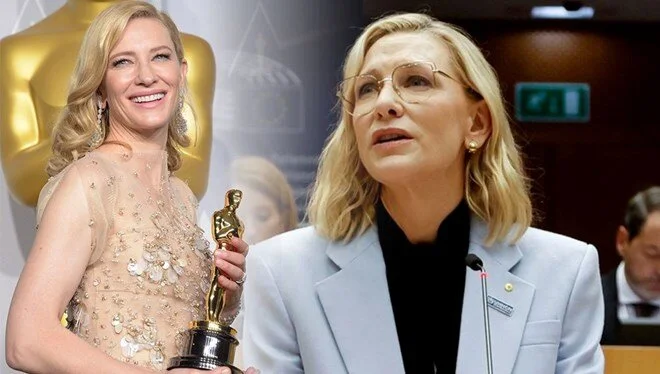 Cate Blanchett’ten Avrupa Parlamentosu’nda Gazze çağrısı