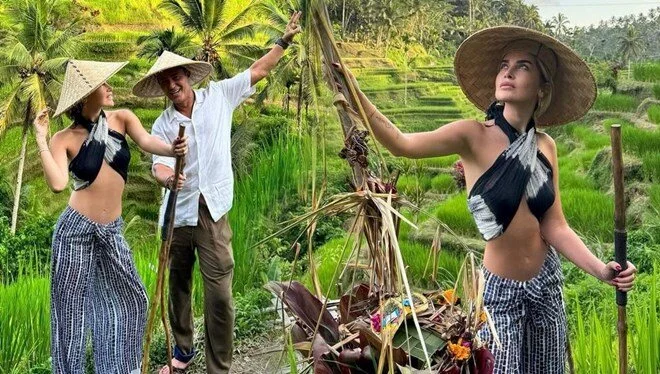 Melis Sandal ile Mustafa Sandal’dan Bali pozları