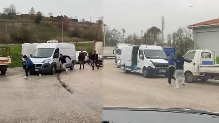 Bursa’da sokağı ringe çevirdiler!
