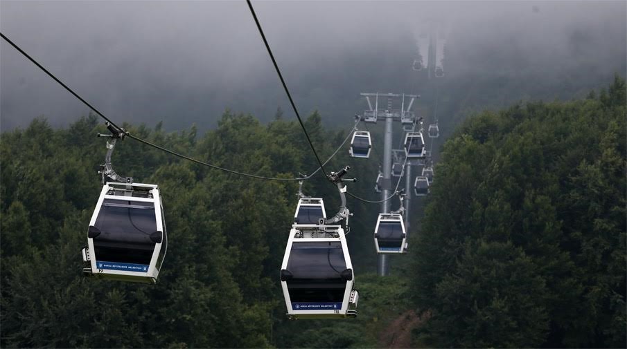 Uludağ Teleferiği’ne kış bakımı…4,5 kilometrelik çelik halatı değiştirildi