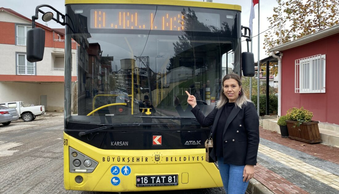 Bursa’da o mahalleye 5 yıl sonra gelen otobüsü böyle karşıladılar