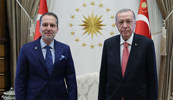 Erdoğan, Erbakan’ı kabul etti