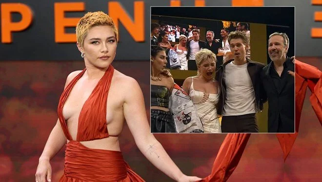 İngiliz oyuncu Florence Pugh’ün yüzüne obje fırlatıldı