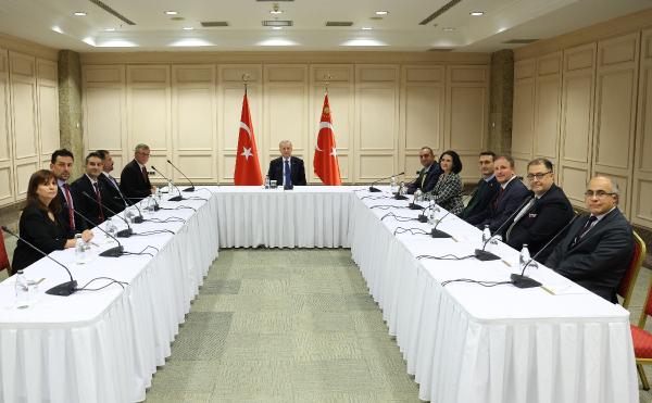 Cumhurbaşkanı Erdoğan TOTBİD üyelerini kabul etti Cumhurbaşkanı Erdoğan TOTBİD üyelerini kabul etti