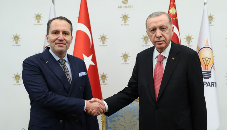 Cumhurbaşkanı Erdoğan’la görüşen Erbakan’dan ittifak sorusuna yanıt