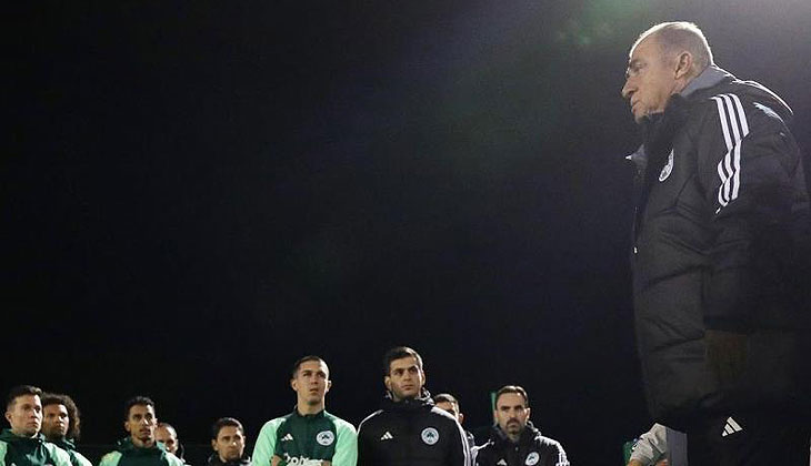 Fatih Terim, Panathinaikos ile ilk antrenmanına çıktı