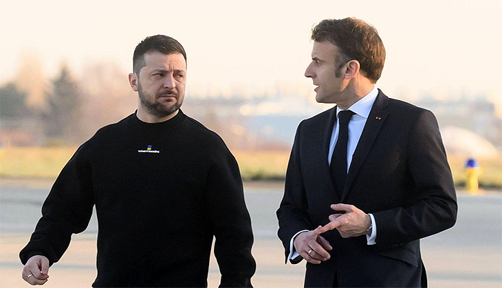 Zelenski, Macron ile yeni savunma paketini görüştü