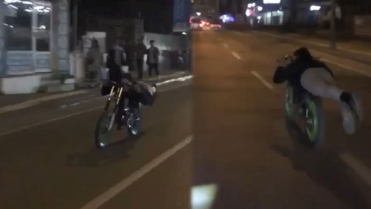 Bursa’da tehlikeli anlar! Daha hızlı gitmek için ölümü göze aldı
