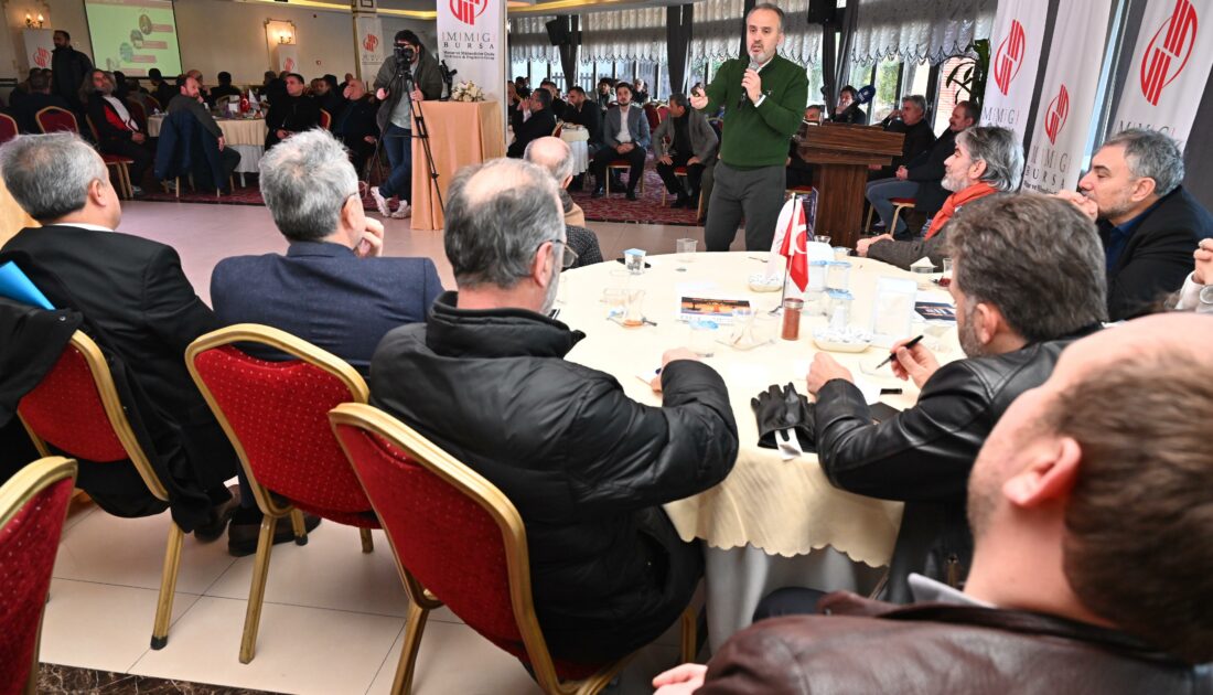 Bursa’da Başkan Aktaş Mimar ve Mühendisler Grubu ile bir araya geldi