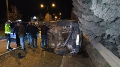 Bursa’da kaza… TIR’a çarptı, şerit değiştirdi!
