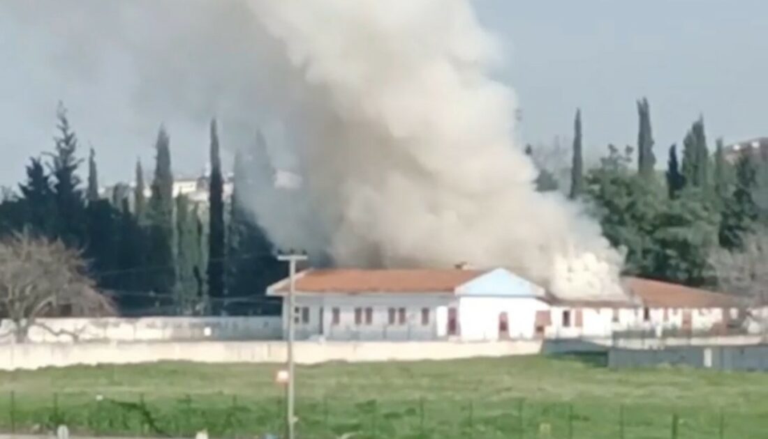 Bursa’da ahır alev alev yandı