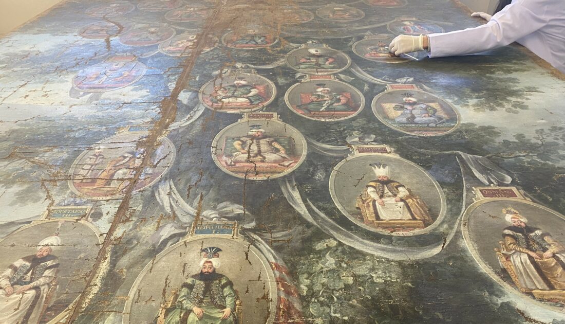Sultan 1. Abdülhamid dönemine ait ‘soyağacı’ tablosu restore ediliyor