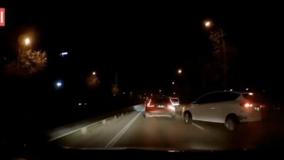 Bursa’da faciadan dönülen anlar kamerada…Makas kazayı böyle getirdi