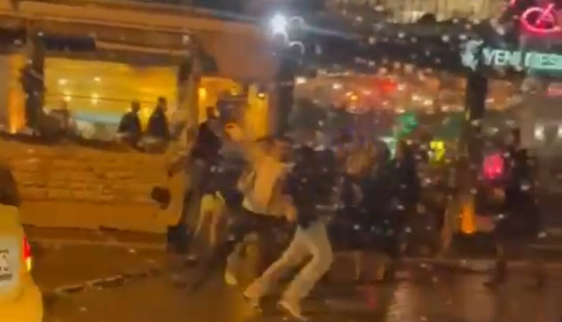 Bursa’da dehşete düşüren anlar! Mekan çıkışında birbirine girdiler