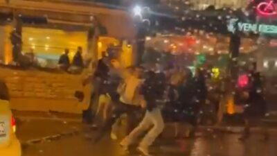 Bursa’da dehşete düşüren anlar! Mekan çıkışında birbirine girdiler