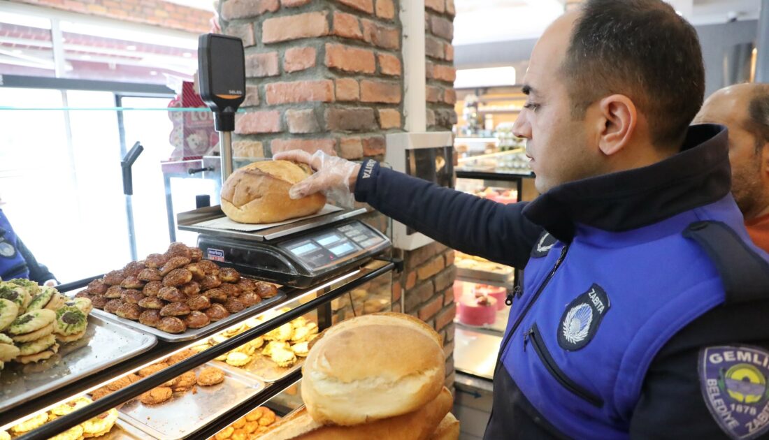 Gemlik’te zabıtadan gramaj denetimi