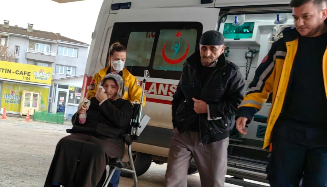 Bursa’da dikkatsiz yaşlı çift hastanelik oldu
